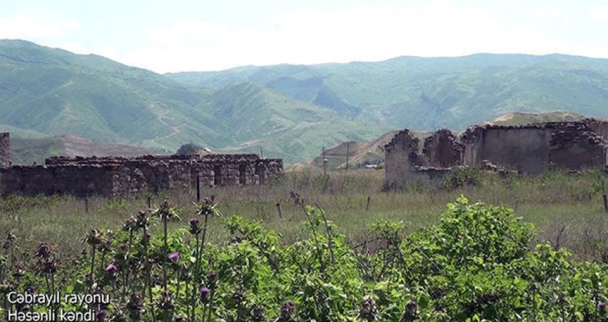 Кадры из села Гасанлы Джебраильского района - ВИДЕО