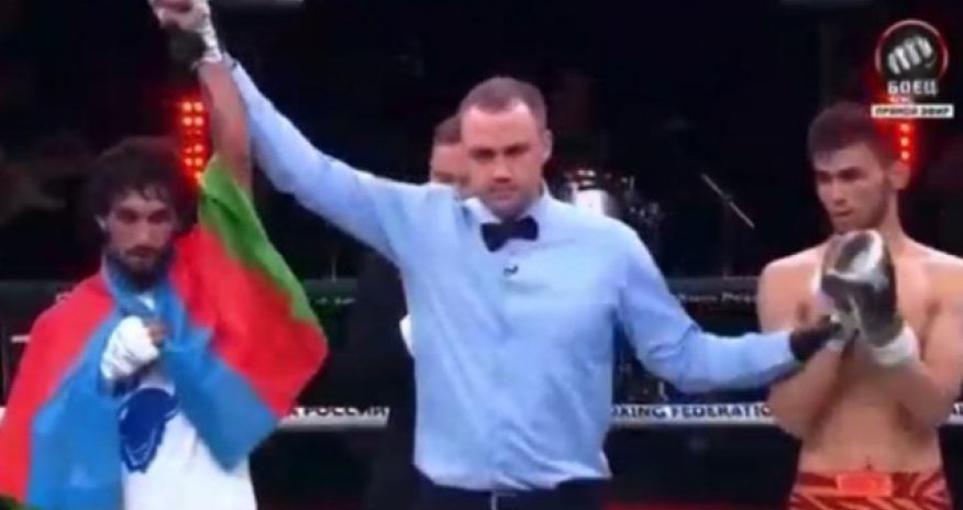 Boksçumuz qırğızıstanlı rəqibini nokauta saldı