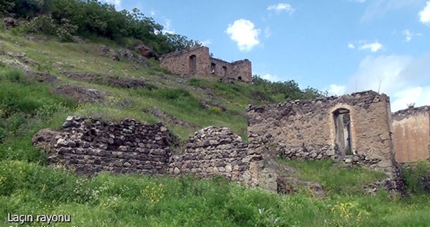 Laçının daha bir kəndindən görüntülər - Video
