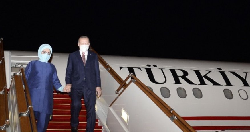 Ərdoğan Bakıya gəlib -VİDEO