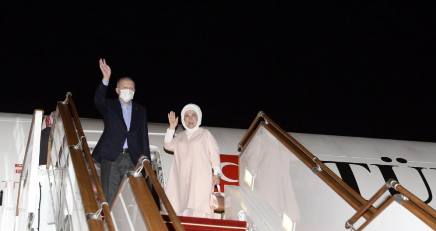 Ərdoğanın Azərbaycana səfəri başa çatdı - FOTO