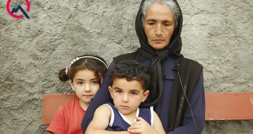 Oğlu minaya düşüb ölən, gözləri görməyən ana... - Video+Fotolar