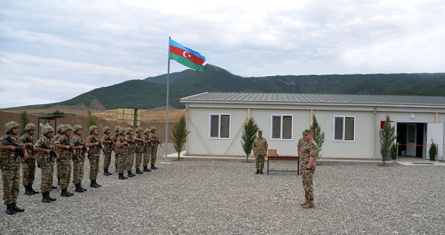 Ağdamda yeni hərbi hissənin açılışı oldu - VİDEO