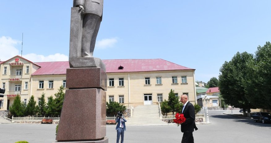Prezident İlham Əliyev Daşkəsəndə səfərdədir