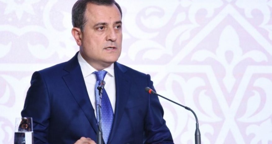 Ceyhun Bayramov Mustafa Şentopla görüşdü