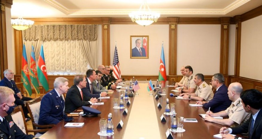 Zakir Həsənov ABŞ-ın nümayəndə heyəti ilə görüşdü - FOTO