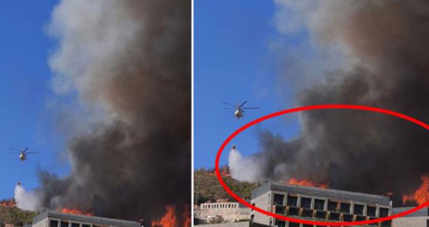 Bodrumda məşhur otel yanır - Fotolar