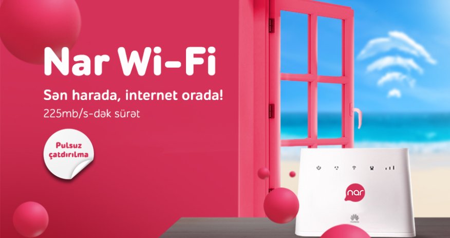 Stay connected anywhere with ‘Nar Wi-Fi’!