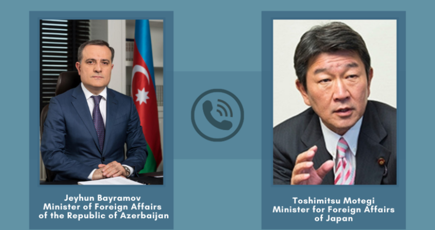 Azərbaycan və Yaponiya XİN başçıları arasında telefon danışığı olub