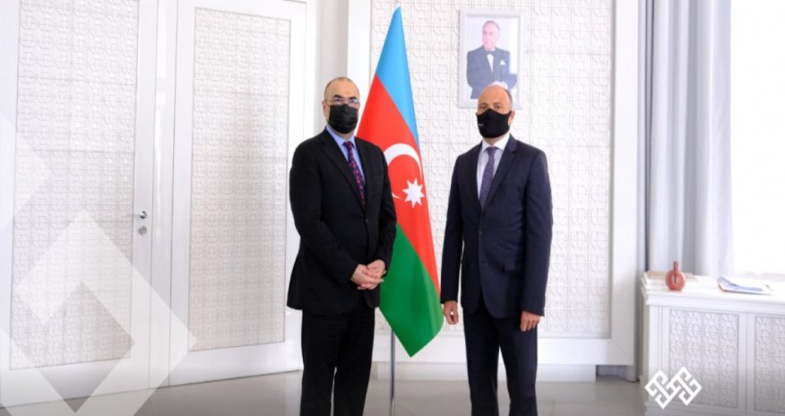 Mədəniyyət Nazirliyində İraqın rabitə naziri ilə görüş keçirildi