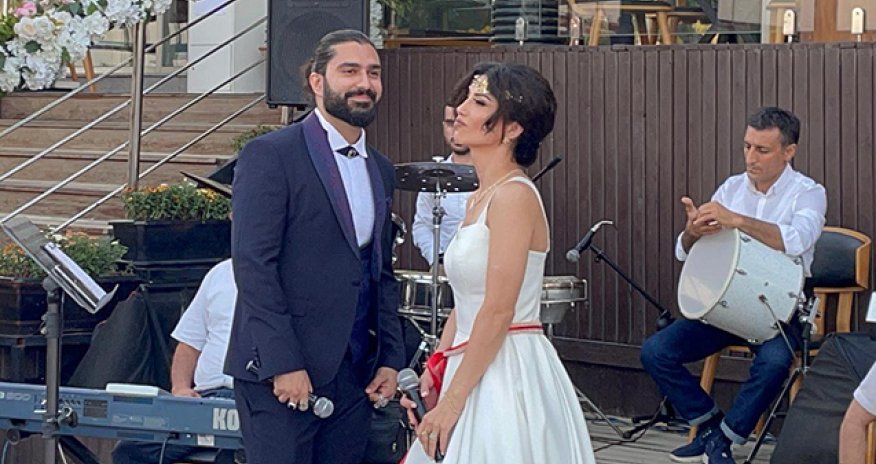 Bakıda tanınmış cütlüyün toyudur - Fotolar