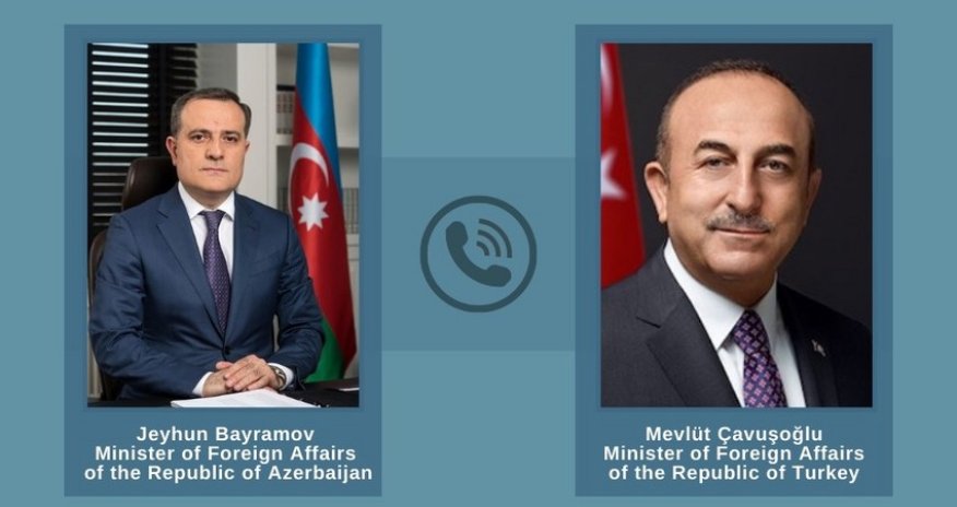 Azərbaycan və Türkiyə XİN başçıları arasında telefon danışığı olub
