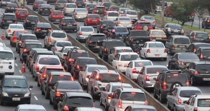 Aeroport yolunda dəhşətli tıxac – VİDEO