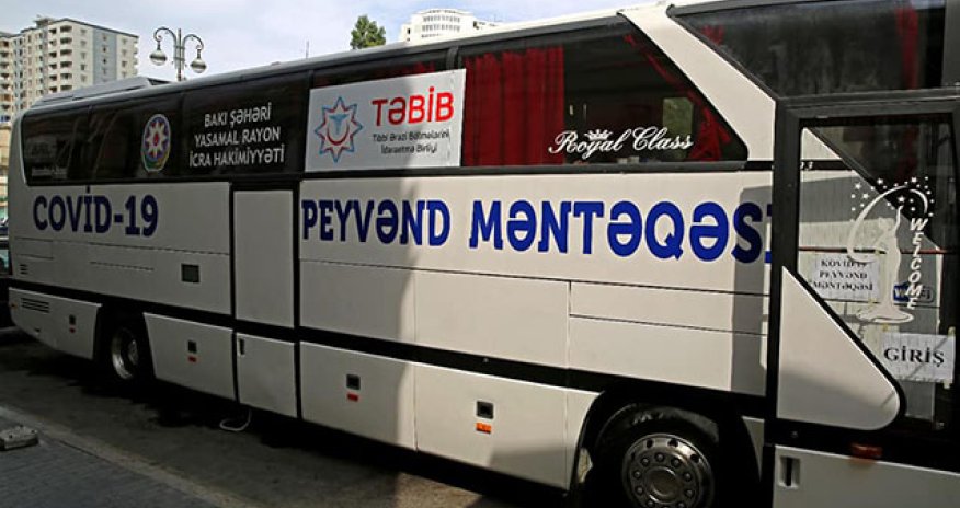 Bakıda səyyar avtobus məntəqələrində vaksinasiyaya başlanıldı
