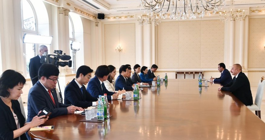 Prezident İlham Əliyev Koreya Milli Assambleyasının sədrini qəbul edib-FOTOLAR