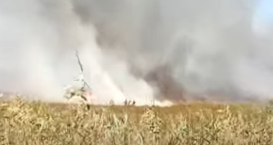 Külək Dövlət Qoruğundakı yanğının söndürülməsini çətinləşdirir - Video