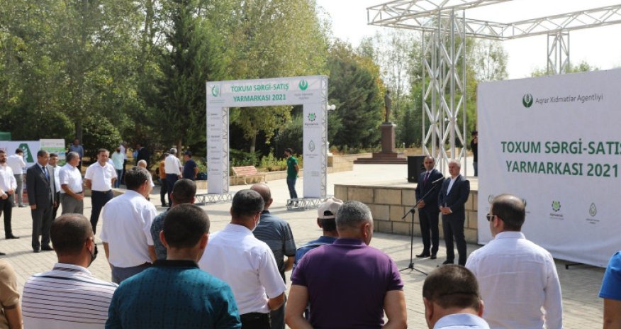 Azərbaycanda toxum sərgi-satış yarmarkasına start verilib - FOTO