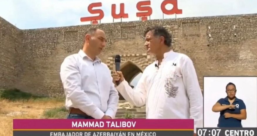 Reportage about Shusha aired on Mexican television