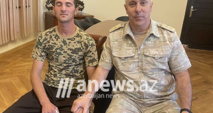 Rüstəm Muradov əsir götürülən MAXE Cəmil Babayevlə görüşüb - FOTO