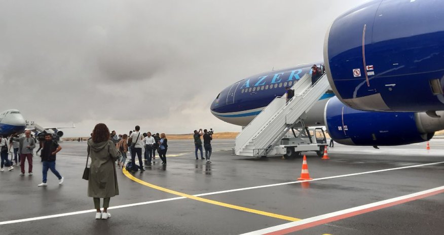 Bakıdan Füzuliyə uçan ilk Azərbaycan təyyarələri-VİDEO