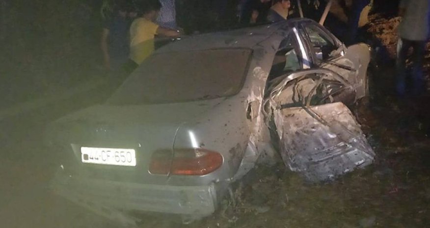 Sərxoş sürücü qəza törətdi, ölən və yaralananlar var - Fotolar