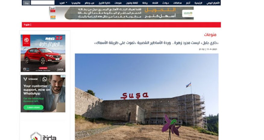 Misirli jurnalist Xarıbülbüldən yazdı