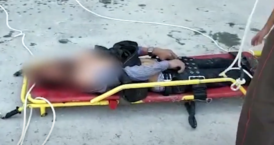 Vətəndaş kanala düşərək köməksiz vəziyyətdə qaldı - VİDEO