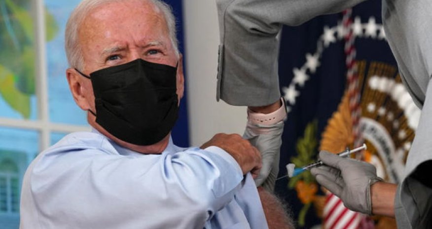 ABŞ prezidenti üçüncü dəfə vaksinasiya olundu-VİDEO