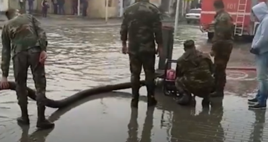 FHN Bakıdakı subasma ilə bağlı məlumat yaydı - Video
