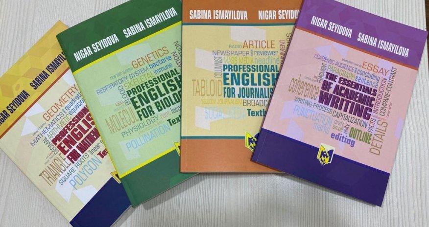 Biologiya və jurnalistika  ixtisası üçün ingilis dilində monolinqual dərsliklər hazırlanıb - FOTOLAR