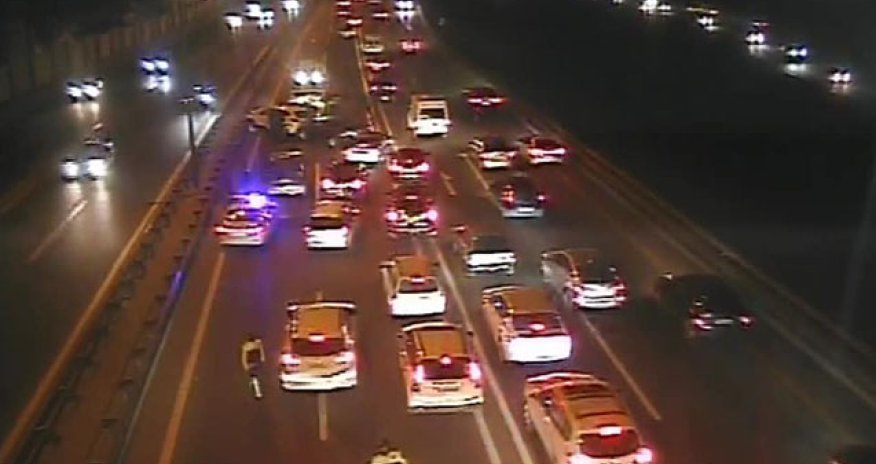 Bakıda qəza tıxac yaratdı - Foto