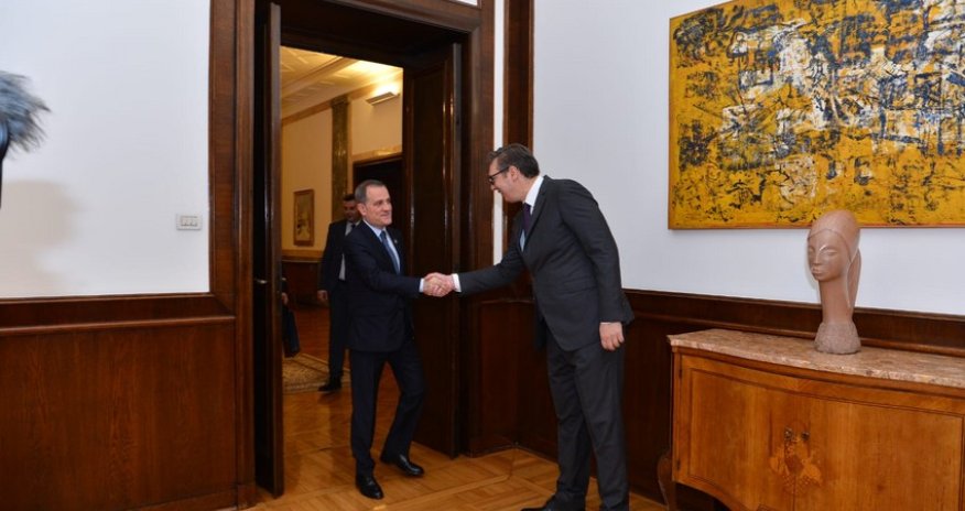 Jeyhun Bayramov meets with President of Serbia