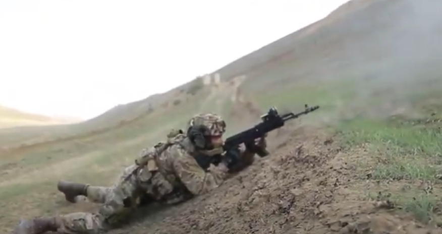 Xüsusi təyinatlıların təlimlərindən - Video