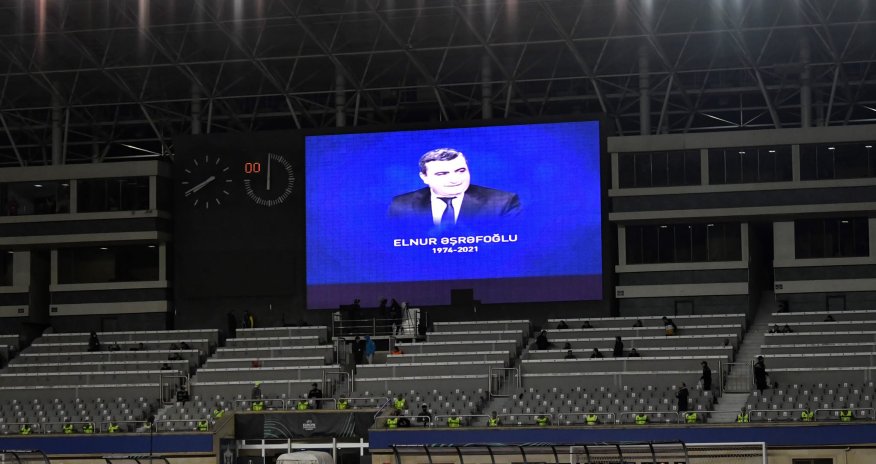 “Qarabağ”ın oyunundan əvvəl Elnur Əşrəfoğlu anıldı