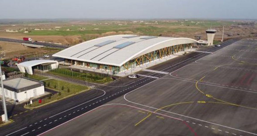 Füzuli aeroportundan son görüntülər - Video