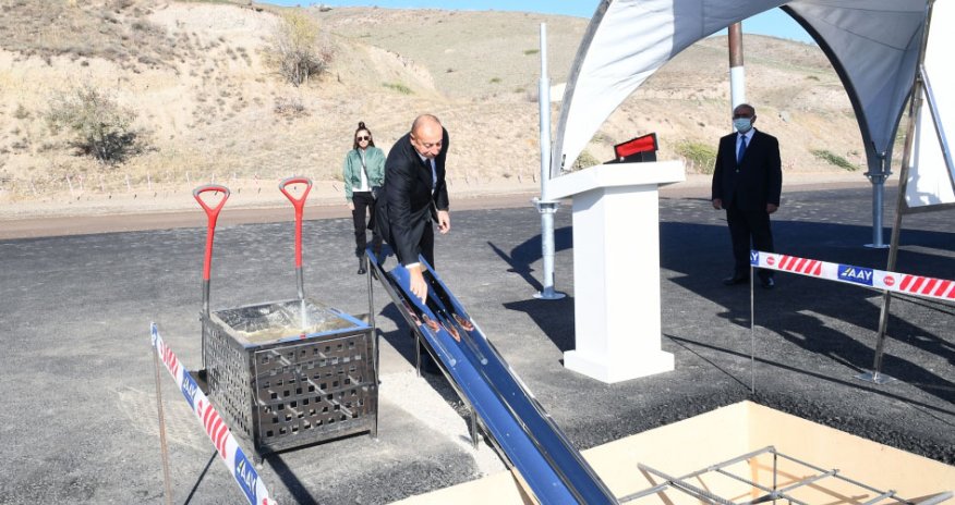 Prezident Qubadlıda yeni yolun təməlini qoydu - Fotolar