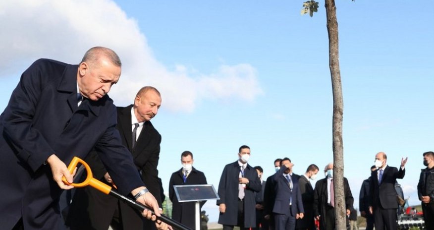 Azerbaijani and Turkish leaders plant trees in Zangilan