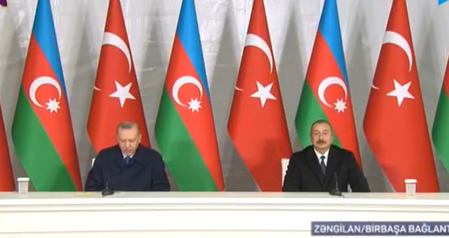 Prezidentlər Zəngilanda birgə mətbuat konfransı keçirirlər - Canlı