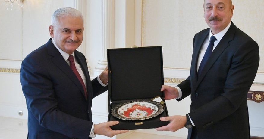 President Aliyev receives former Turkish PM