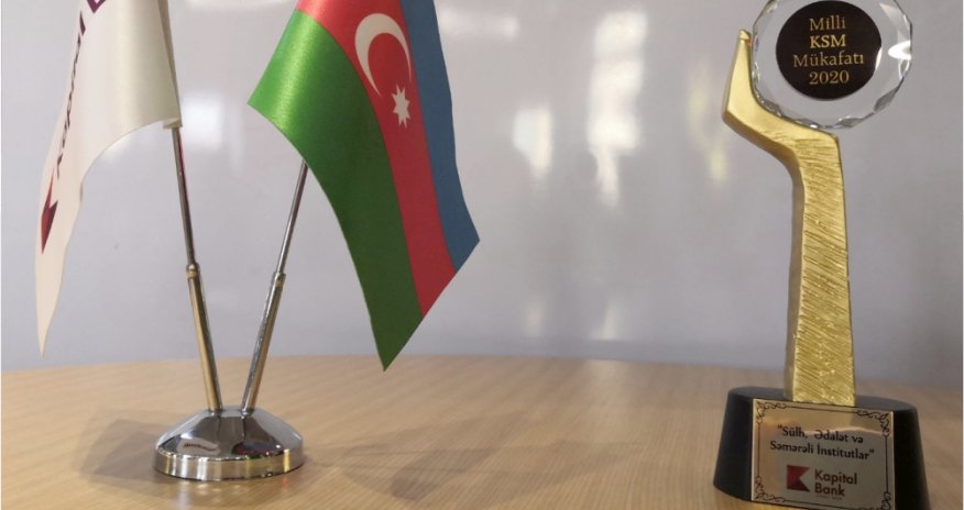 Kapital Bank növbəti dəfə “Milli KSM” mükafatına layiq görülüb