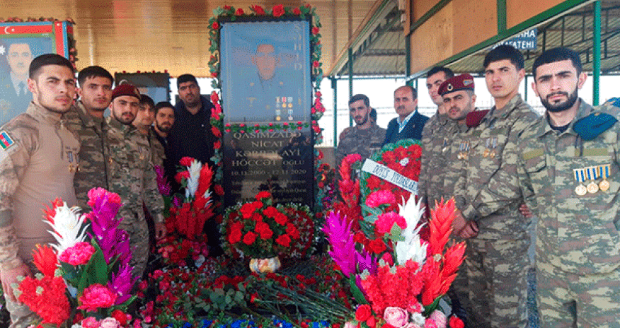 Ad günündə Şuşada şəhid olan Nicat Qasımzadə... - Fotolar