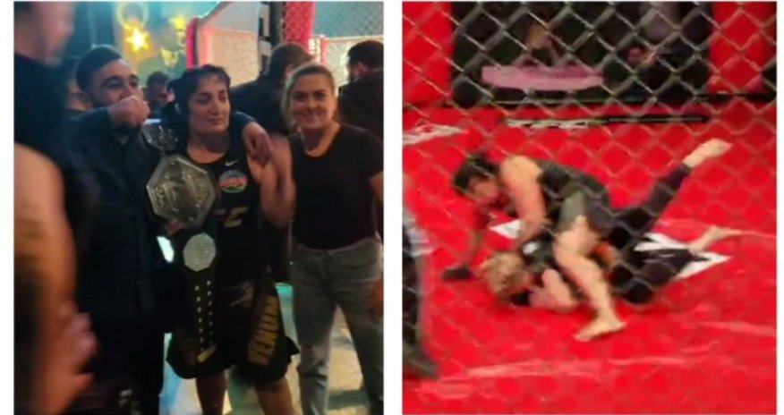 Qadın MMA döyüşçümüz erməni rəqibini nokaut etdi: 10 saniyəyə (FOTO)