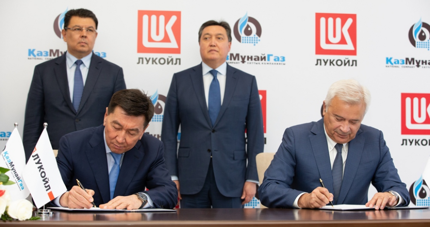 Lukoil, KazMunayGas sign agreement on project in Caspian Sea
