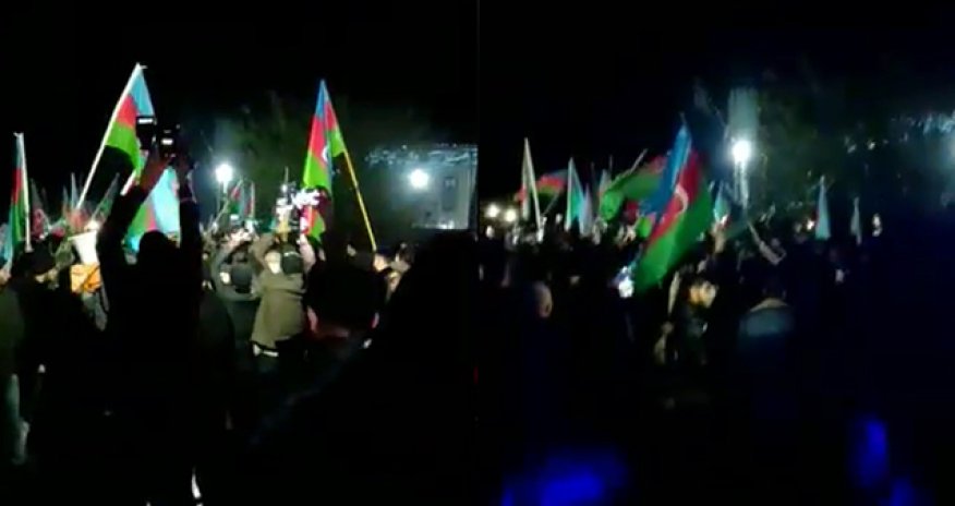 Şəhid Elçinin nəşi Cəlilabada gətirildi - Video