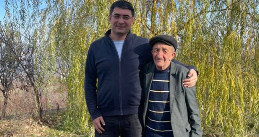 Pensiyasını orduya bağışlayan Hikmət baba Şuşada... - Foto