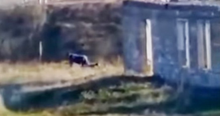 Cəbrayılda minaya düşən fəhlənin görüntüləri - VİDEO 