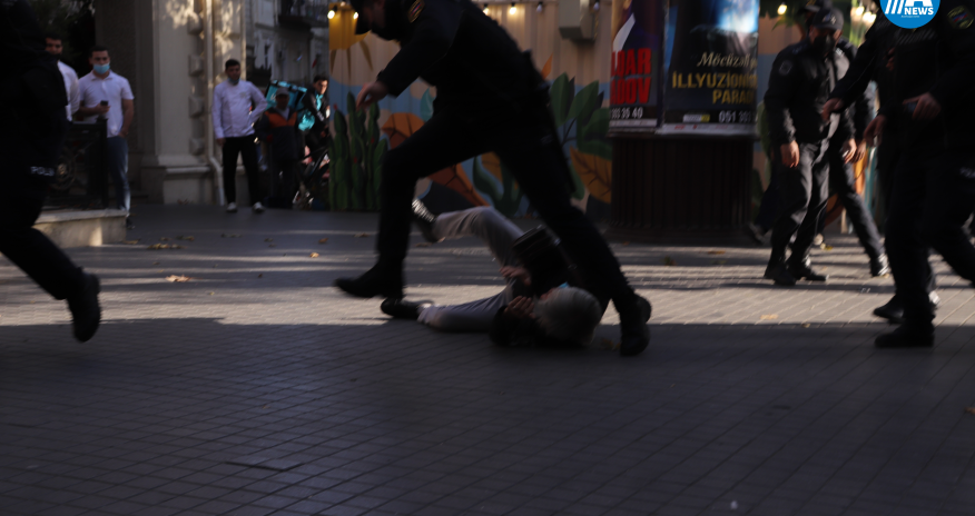 Bakıda aksiya keçirildi- SAXLANILANLAR VAR-FOTO