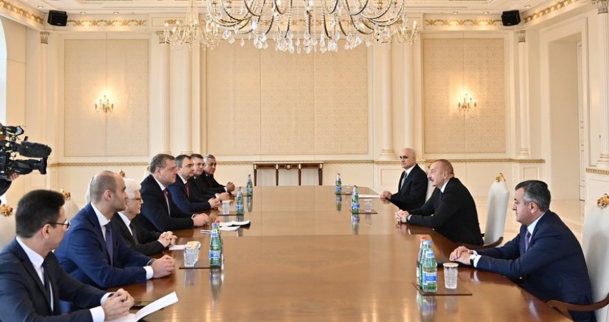 Ilham Aliyev receives governor of Russia's Astrakhan Oblast