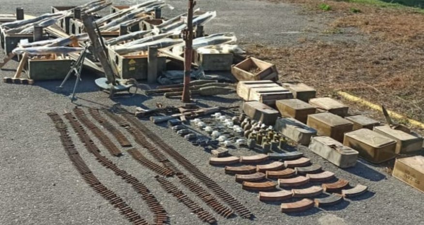 Weapons left by retreating Armenians found in Fuzuli