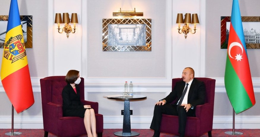 Brüsseldə Azərbaycan və Moldova prezidentlərinin görüşü olub